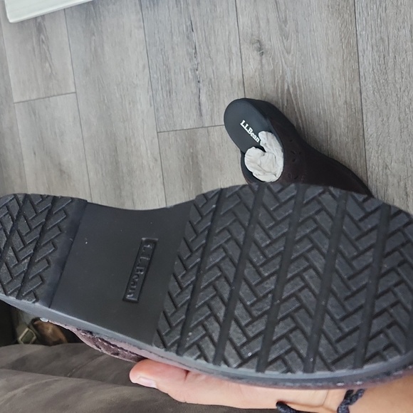 L.L. Bean Women's Dark Brown Suede Mules - Picture 4 of 5